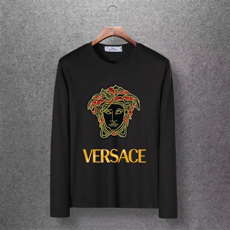 versace long sleeve t shirt silk replica